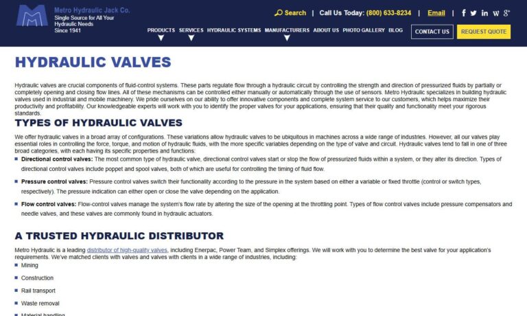 Metro Hydraulic Jack Co.